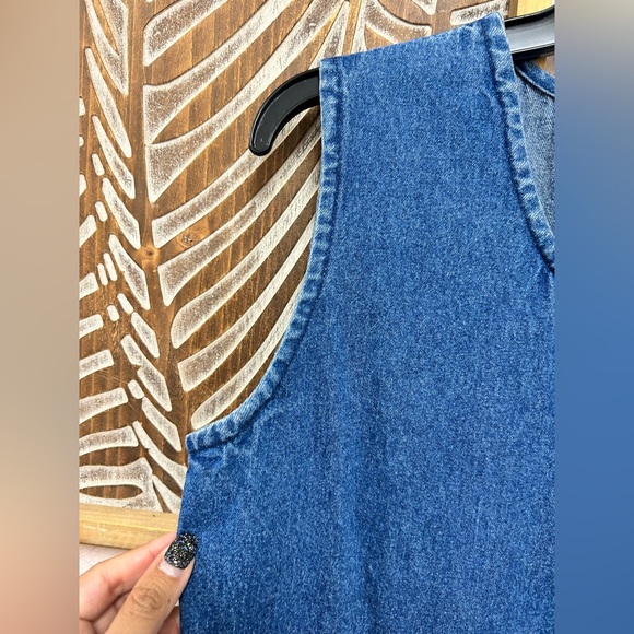 Vintage Denim Midi Jumper Dress - Picture 3 of 9